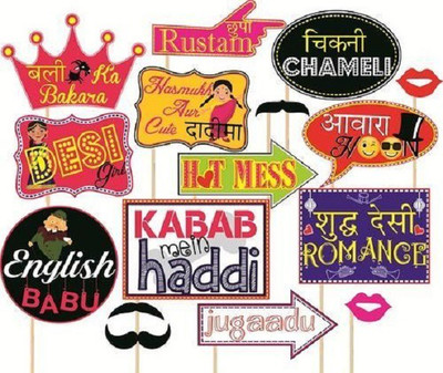 Kala Decorators Set Of 16 Humourous Wedding Party props,Photo booth props,Bride to be props For Wedding,Party,Fun Photo Booth Board(Party, Wedding)
Kala Decorators Set Of 16 Humourous Wedding Party props,Photo booth props,Bride to be props For Wedding,Party,Fun Photo Booth Board(Party, Wedding)