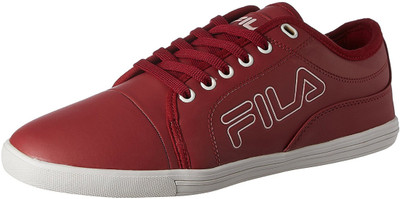Fila Canvas Shoes For Men(Red, 37