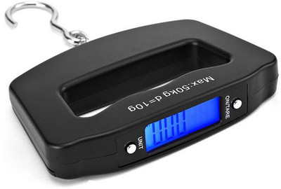 GLOWISH DIGITAL HANDHELD 50 KG/10 G LUGGAGE SUITCASE FISHING HOOK SCALE DIGITAL LCD Weighing Scale(Black)
GLOWISH DIGITAL HANDHELD 50 KG/10 G LUGGAGE SUITCASE FISHING HOOK SCALE DIGITAL LCD Weighing Scale(Black)