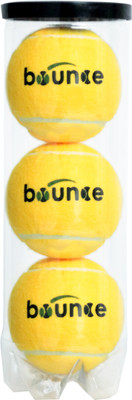 Bounce Water Proof Pressurized Cricket Tennis Ball(Pack of 3, Yellow)