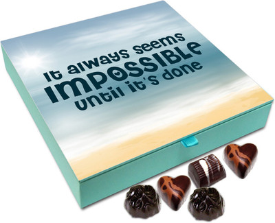 Chocholik Gift Box - It Always Seems Impossible Until It’s Done - 9pc Truffles(108 g)
Chocholik Gift Box - It Always Seems Impossible Until It’s Done - 9pc Truffles(108 g)