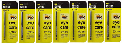 ADS 12hr Eye Care Kajal(Pack Of-7)(Black, 3.5 g)