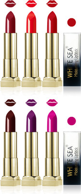 white sea cosmetics makeup velvet glossy lipstick enriched with vitamin E fashion color combo set of 6(orange maroon violet hot chocolate red purple, 30 ml)
white sea cosmetics makeup velvet glossy lipstick enriched with vitamin E fashion color combo set of 6(orange maroon violet hot chocolate red purple, 30 ml)