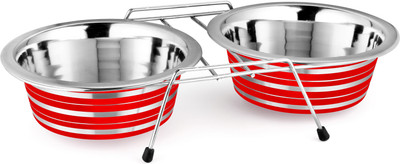 HM Steels HMSTEELS PET DOG BOWL DOUBLE DINNER WITH Stainless steel PET BOWL Red Color with Strip 200 ML (11CM) Round Stainless Steel Pet Bowl(200 ml Red)
HM Steels HMSTEELS PET DOG BOWL DOUBLE DINNER WITH Stainless steel PET BOWL Red Color with Strip 200 ML (11CM) Round Stainless Steel Pet Bowl(200 ml Red)