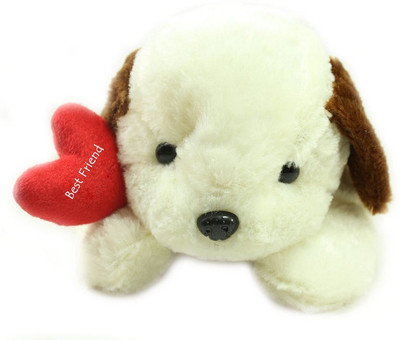 Tickles Cute Little Dog with Best Friend Heart For Friendship Day Special Gift - 40 cm(White)
Tickles Cute Little Dog with Best Friend Heart For Friendship Day Special Gift - 40 cm(White)