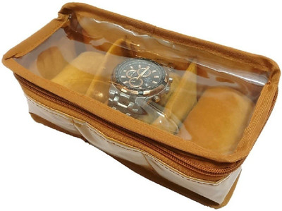 DIVYANA Three Roll Laminated Fancy Velvet Wrist Watch Cover/ Bracelet Cover/ Gift Case (Brown) Jewellery, Bracelet, Watch, Bangles, Anklets Vanity Box(Brown)
DIVYANA Three Roll Laminated Fancy Velvet Wrist Watch Cover/ Bracelet Cover/ Gift Case (Brown) Jewellery, Bracelet, Watch, Bangles, Anklets Vanity Box(Brown)