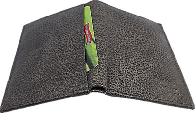 Rockwell fashion Men Grey Genuine Leather Card Holder(6 Card Slots)