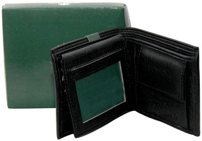 LAER Boys Black Genuine Leather Money Clip(6 Card Slots)
