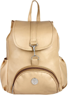 Paras Fashions Paras Fashions' Stylish Leatherette backpack 5 L Backpack(Beige)