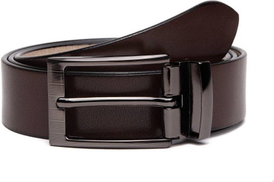 vrom Men Formal Brown Synthetic Belt