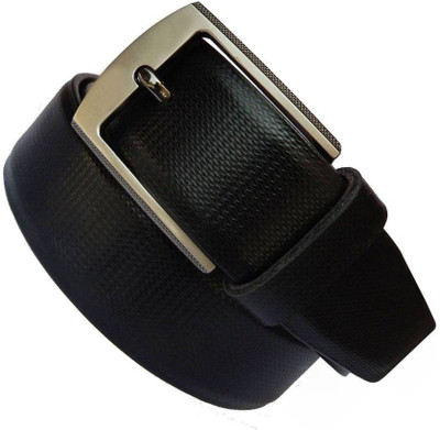 vrom Men Formal Black Artificial Leather Belt