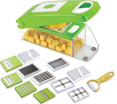 THUNDERFIT 12-in-1 -SLICER-NICER-DICER CHOPPER-122 Vegetable & Fruit Chopper(12 Dicer Chopper), Green
THUNDERFIT 12-in-1 -SLICER-NICER-DICER CHOPPER-122 Vegetable & Fruit Chopper(12 Dicer Chopper), Green