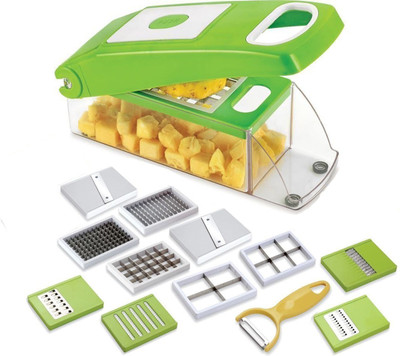 THUNDERFIT 12-in-1 -SLICER-NICER-DICER CHOPPER-105 Vegetable & Fruit Chopper(12 Dicer Chopper), Green
THUNDERFIT 12-in-1 -SLICER-NICER-DICER CHOPPER-105 Vegetable & Fruit Chopper(12 Dicer Chopper), Green