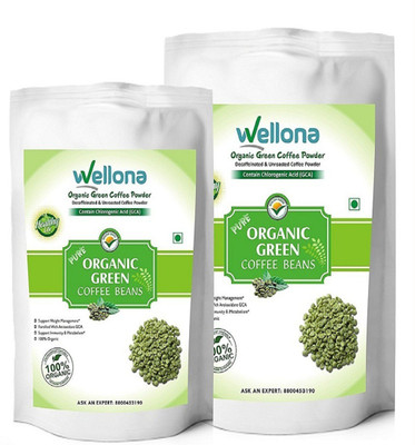 WELLONA 100% Pure, Decaffeinated Green Organic Coffee Beans For Weight Loss (200 Gm, Pack Of 2) Roast & Ground Coffee 200 g(Pack of 2, Green Coffee Flavoured)
WELLONA 100% Pure, Decaffeinated Green Organic Coffee Beans For Weight Loss (200 Gm, Pack Of 2) Roast & Ground Coffee 200 g(Pack of 2, Green Coffee Flavoured)