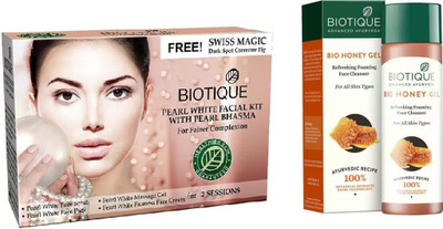 BIOTIQUE BIO Bio Pearl White Facial Kit, Bio Honey Gel Refreshing Foaming Face Cleanser For All Skin Types(Set of 2)
BIOTIQUE BIO Bio Pearl White Facial Kit, Bio Honey Gel Refreshing Foaming Face Cleanser For All Skin Types(Set of 2)