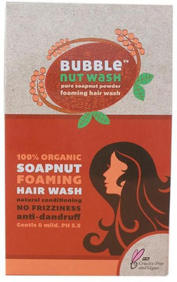 BubbleNut Wash Foaming Hair Wash Powder Pack of 2(200 g)
BubbleNut Wash Foaming Hair Wash Powder Pack of 2(200 g)