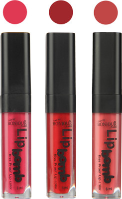 Bonjour Paris Long lasting velvet matte lipstick(Hot pink, red, wild blush, 18 g)
Bonjour Paris Long lasting velvet matte lipstick(Hot pink, red, wild blush, 18 g)