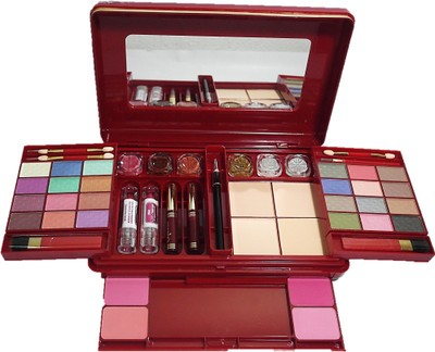 kmes Fashion Makeup Kit 34 eyeshadow, 4 powder, 4 blusher, 3 lipgloss, 2 lipstick, 1 mascara, 1 eyeliner, 1 eyepencil, 3 creamy eyeshadow
kmes Fashion Makeup Kit 34 eyeshadow, 4 powder, 4 blusher, 3 lipgloss, 2 lipstick, 1 mascara, 1 eyeliner, 1 eyepencil, 3 creamy eyeshadow