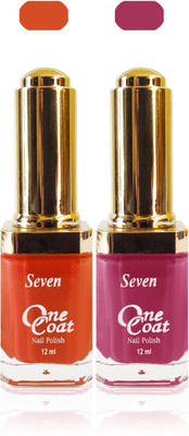 Seven nail polish orange d pink