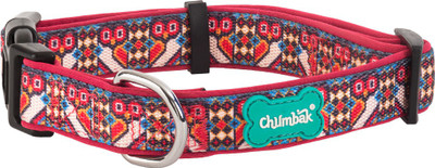 Chumbak Cross Stitch Owl L01 Dog Everyday Collar(, Pink 1