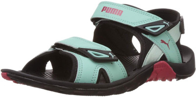 Puma Men Black::Green Sports Sandals
