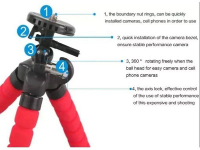 Clairbell HRV_678F_Gorilla asus Portable tripod||360 degree tripod|| Foldable triopod|| Camera stand|| Mobile Tripod|| Camcorder tripod|| Camera mount|| Extendable tripod||Three-Dimensional Head & Quick Release Plate|| Assorted color|| Compatible with opp
Clairbell HRV_678F_Gorilla asus Portable tripod||360 degree tripod|| Foldable triopod|| Camera stand|| Mobile Tripod|| Camcorder tripod|| Camera mount|| Extendable tripod||Three-Dimensional Head & Quick Release Plate|| Assorted color|| Compatible with opp