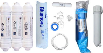 bluenova 1 Year RO service Kit with Inline set, TFC 80 GPD (MCM) membrane, Housing (MH), Spun and Other accessories Solid Filter Cartridge(5, Pack of 10)
bluenova 1 Year RO service Kit with Inline set, TFC 80 GPD (MCM) membrane, Housing (MH), Spun and Other accessories Solid Filter Cartridge(5, Pack of 10)