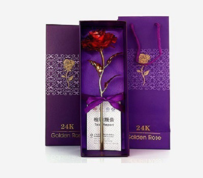 JaipurCrafts 24K Red Gold Rose 10 INCHES With Gift Box - Best Gift For Loves Ones, Valentine's Day, Mother's Day, Anniversary, Birthday/Friendship Day Special Red Rose Artificial Flower(11.3 inch, Pack of 1)
JaipurCrafts 24K Red Gold Rose 10 INCHES With Gift Box - Best Gift For Loves Ones, Valentine's Day, Mother's Day, Anniversary, Birthday/Friendship Day Special Red Rose Artificial Flower(11.3 inch, Pack of 1)