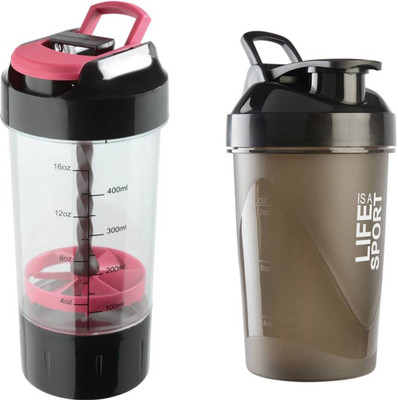 HAANS Cyclone Pink With Fuel Black Gym Shaker Combo ( Pack Of 2 ) 500 ml Shaker(Pack of 2, Pink), Pink & black
HAANS Cyclone Pink With Fuel Black Gym Shaker Combo ( Pack Of 2 ) 500 ml Shaker(Pack of 2, Pink), Pink & black