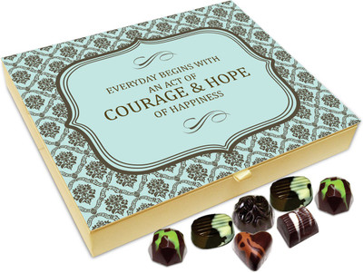 Chocholik Gift Box - Everyday Begins With An Act Of Courage - 20pc Truffles(240 g)
Chocholik Gift Box - Everyday Begins With An Act Of Courage - 20pc Truffles(240 g)