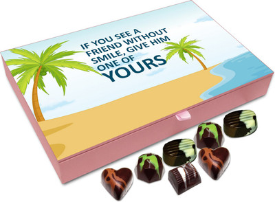Chocholik Gift Box - If you see a friend without a smile - 12pc Truffles(144 g)
Chocholik Gift Box - If you see a friend without a smile - 12pc Truffles(144 g)