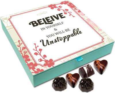 Chocholik Gift Box - Beleive In Yourself & You Will Be Unstoppable - 9pc Truffles(108 g)
Chocholik Gift Box - Beleive In Yourself & You Will Be Unstoppable - 9pc Truffles(108 g)