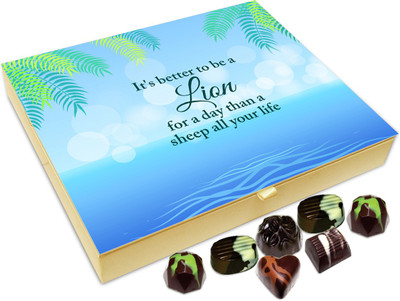 Chocholik Gift Box - It's better to be a Lion for a day than a - 20pc Truffles(240 g)
Chocholik Gift Box - It's better to be a Lion for a day than a - 20pc Truffles(240 g)