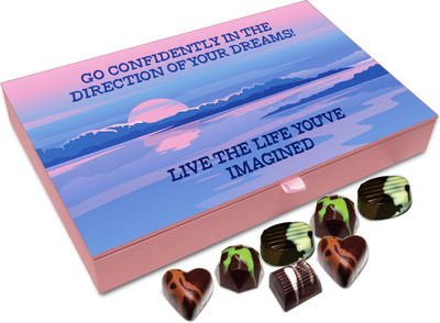 Chocholik Gift Box - Go confidently in the direction of your dreams - 12pc Truffles(144 g)
Chocholik Gift Box - Go confidently in the direction of your dreams - 12pc Truffles(144 g)