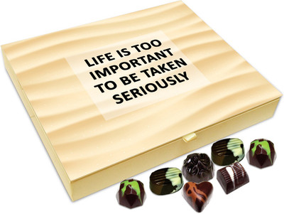 Chocholik Gift Box - Life is too important to be taken seriously - 20pc Truffles(240 g)
Chocholik Gift Box - Life is too important to be taken seriously - 20pc Truffles(240 g)