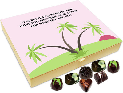 Chocholik Gift Box - It is better to be hated for what you are - 20pc Truffles(240 g)
Chocholik Gift Box - It is better to be hated for what you are - 20pc Truffles(240 g)