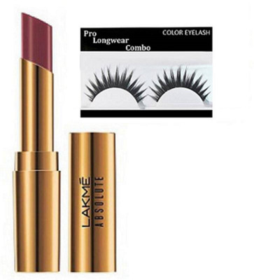 Pro longwear combo eyelashes with absolute argan oil lip color(Set of 2)