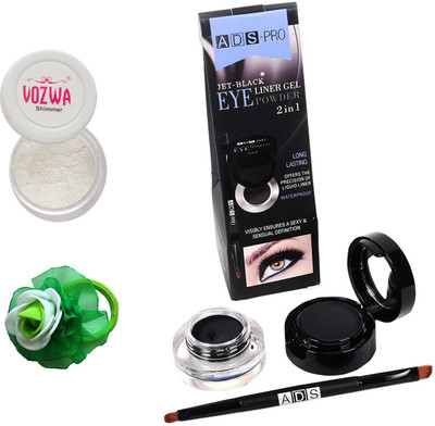 Vozwa White Eyeshadow Shimmer Powder, Waterproof Long Wear Gel Eyeliner Smudge Proof and Band(Set of 3)
Vozwa White Eyeshadow Shimmer Powder, Waterproof Long Wear Gel Eyeliner Smudge Proof and Band(Set of 3)