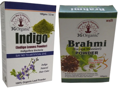 3G Organic Indigo Leaf Powder Brahmi Powder 100% Organic For Hair Color And Nourishment Combo Pack Hair Color(Black)
3G Organic Indigo Leaf Powder Brahmi Powder 100% Organic For Hair Color And Nourishment Combo Pack Hair Color(Black)
