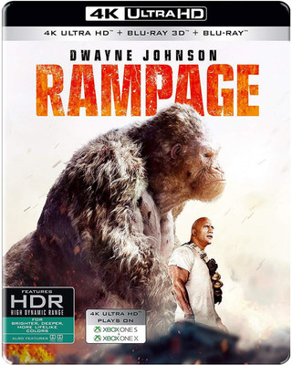 Rampage (Steelbook) (4K UHD + Blu-ray 3D + Blu-ray) (3-Disc)(4K(UHD) Blu-ray English)
Rampage (Steelbook) (4K UHD + Blu-ray 3D + Blu-ray) (3-Disc)(4K(UHD) Blu-ray English)