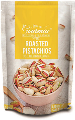 Gourmia Roasted Pistachios Lightly Salted Pistachios(200 g, Pouch)