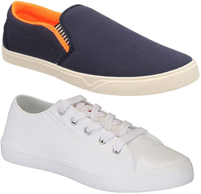 Pexlo Men's Combo Pack of 2 Casual Shoes (Sneakers Shoes) Slip On Sneakers For Men(Blue, White
Pexlo Men's Combo Pack of 2 Casual Shoes (Sneakers Shoes) Slip On Sneakers For Men(Blue, White