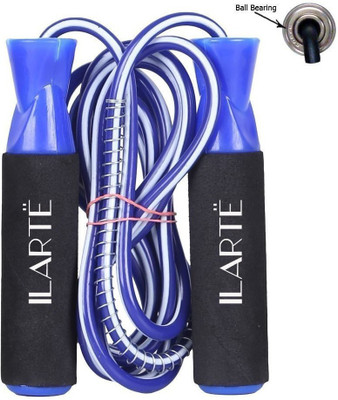 ILARTE Exclusive Gym training Skipping Rope Ball Bearing Skipping Rope(Blue, Black, Length: 274 cm)
ILARTE Exclusive Gym training Skipping Rope Ball Bearing Skipping Rope(Blue, Black, Length: 274 cm)
