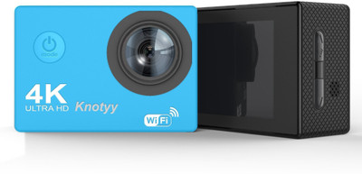 Knotyy Action Camera 4k Sports and Action Camera(Blue, 16 MP), Sky blue