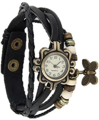 Mettle Fancy Black Leather Hand Knit Vintage Watches Dress bracelet Women Girls Ladies clover Pendant Retro.1801-BLK003 Watch - For Girls
Mettle Fancy Black Leather Hand Knit Vintage Watches Dress bracelet Women Girls Ladies clover Pendant Retro.1801-BLK003 Watch - For Girls