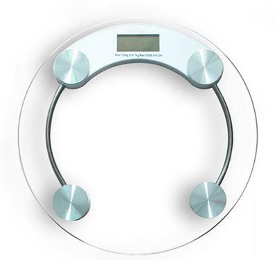 GLOWISH DIGITAL LCD ELECTRONIC GLASS MEASURING UP TO MAX. 180 KG Weighing Scale(White)