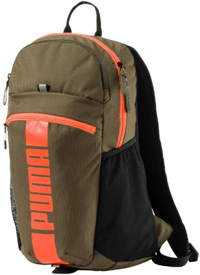 Puma 7440106 21 L Laptop Backpack(Green), Green;orange