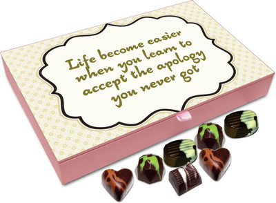 Chocholik Gift Box - Life Become Easier When You Learn To Accept - 12pc Truffles(144 g)
Chocholik Gift Box - Life Become Easier When You Learn To Accept - 12pc Truffles(144 g)
