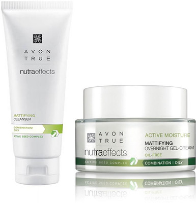 Avon True Nutraeffects Mattifying Night Cream 50g + Mattifying Cleanser 100g(Set of 2)
Avon True Nutraeffects Mattifying Night Cream 50g + Mattifying Cleanser 100g(Set of 2)