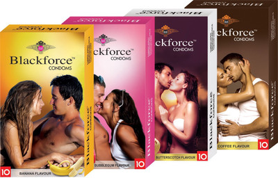 Black Force Combo 4box Banana,bubblgum,buttercotch and coffee Flavour Extra dotted Condom (40 Pieces) Condom(Set of 4, 40S)
Black Force Combo 4box Banana,bubblgum,buttercotch and coffee Flavour Extra dotted Condom (40 Pieces) Condom(Set of 4, 40S)